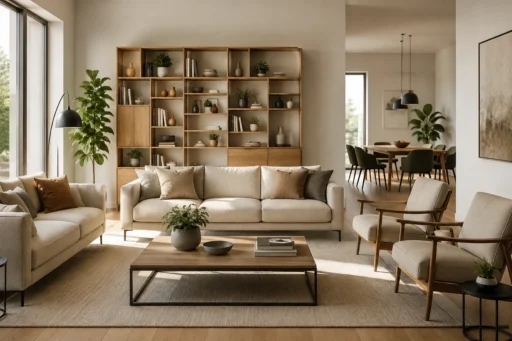 functioal indoor furniture layout