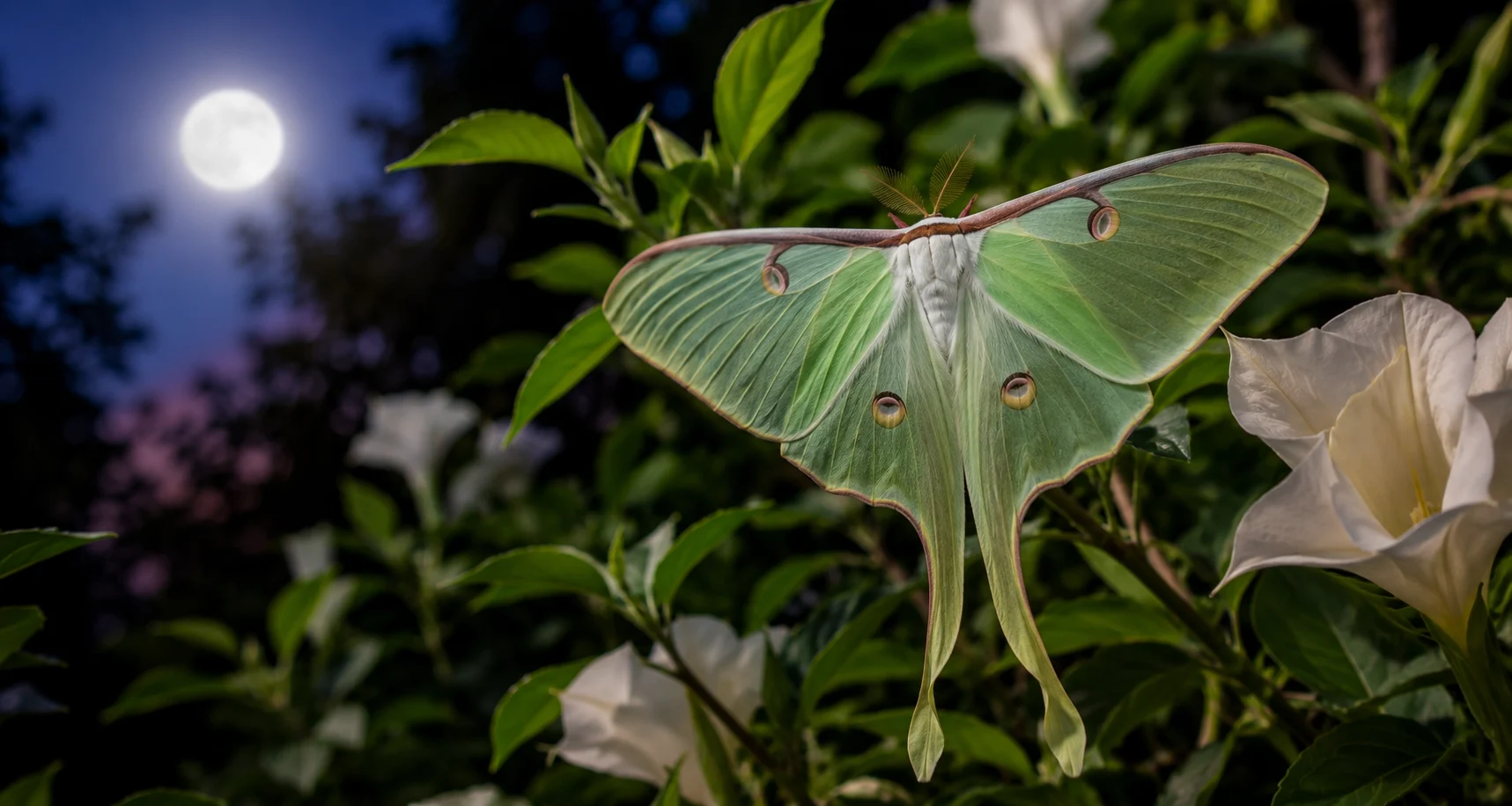 how to attract luna moths