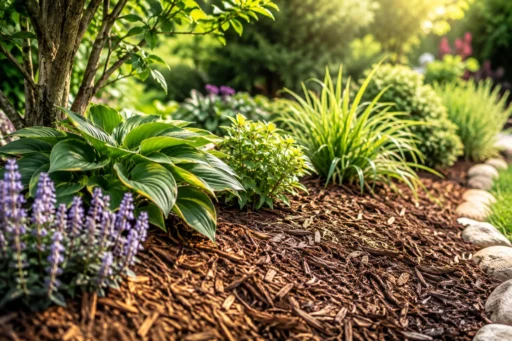how to mulch a garden