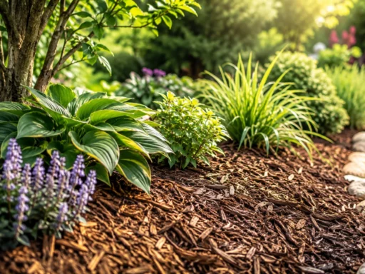 how to mulch a garden