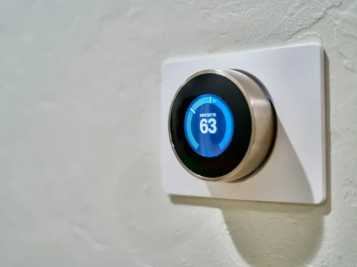 Wall-mounted thermostat set for home heating