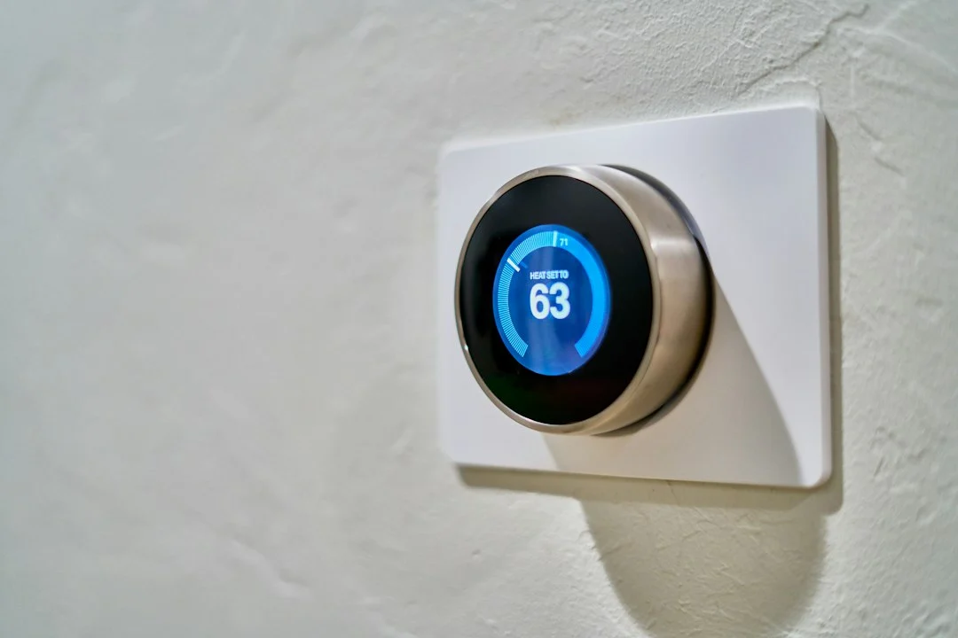 Wall-mounted thermostat set for home heating