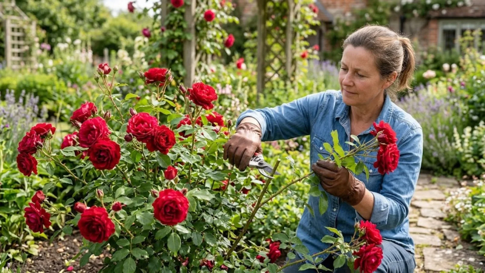 How Do You Prune Red Roses to Encourage More Flowers?