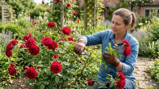 How Do You Prune Red Roses to Encourage More Flowers?