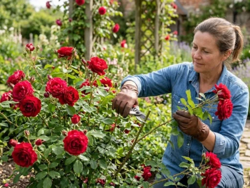 How Do You Prune Red Roses to Encourage More Flowers?