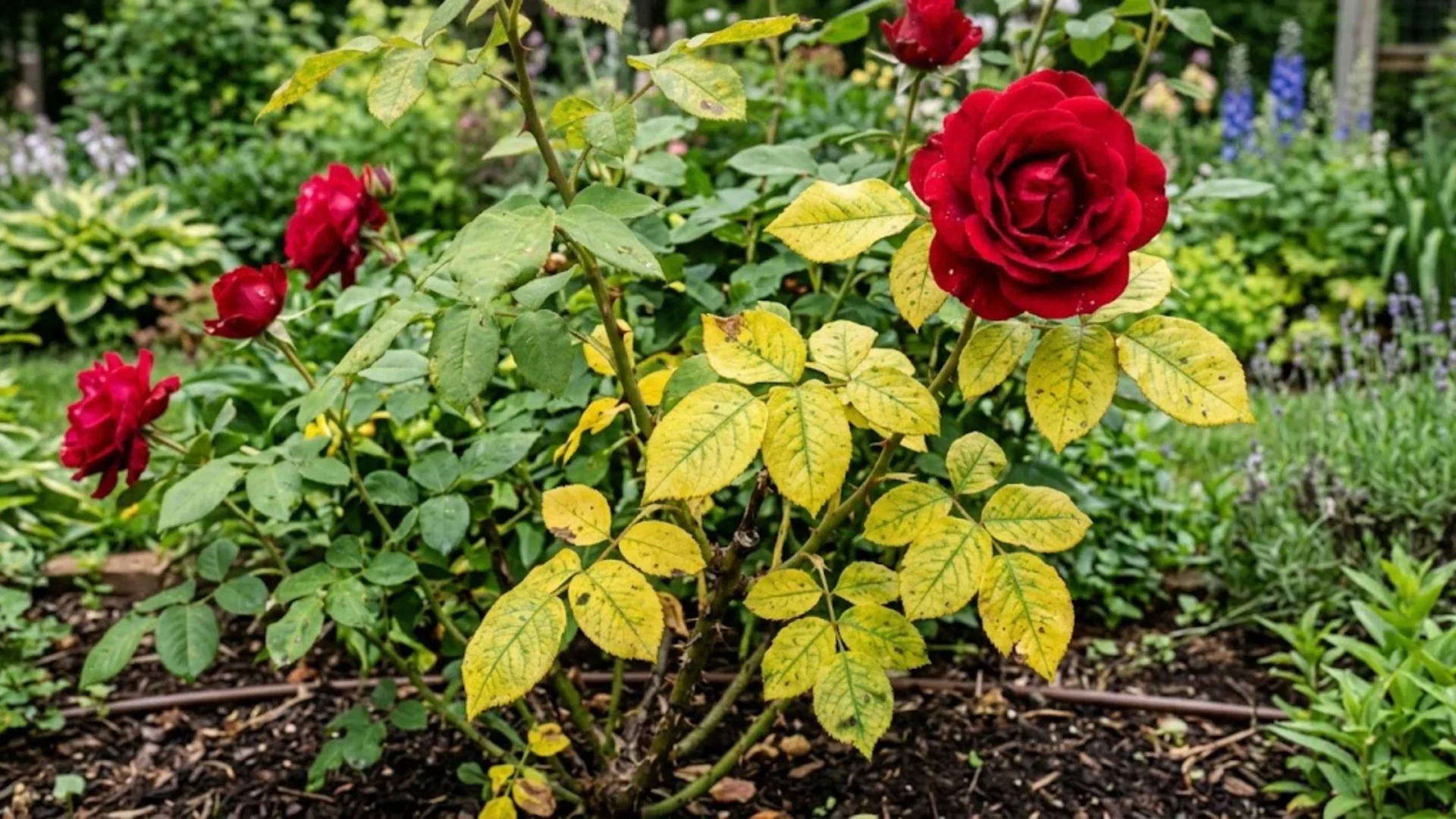 Why Are Red Rose Leaves Turning Yellow and How Can You Fix It?