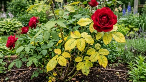 Why Are Red Rose Leaves Turning Yellow and How Can You Fix It?