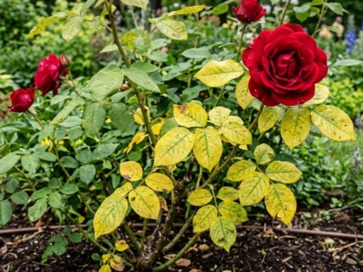 Why Are Red Rose Leaves Turning Yellow and How Can You Fix It?